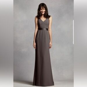 Vera Wang gray bridesmaid dress